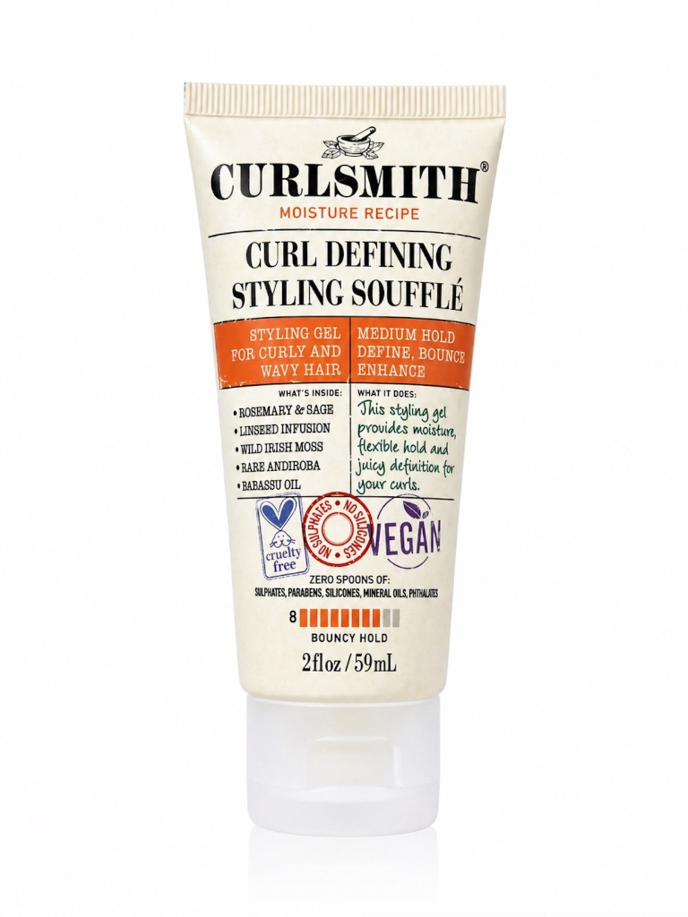 NWOT Curlsmith Curl Defining Styling Soufflé 2 oz Travel Size New Sealed